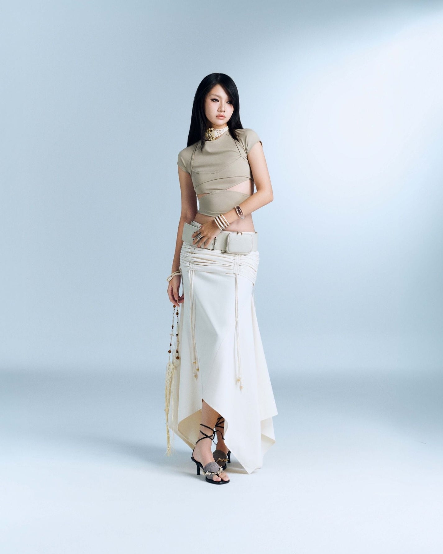 HARLOW SKIRT- IVORY