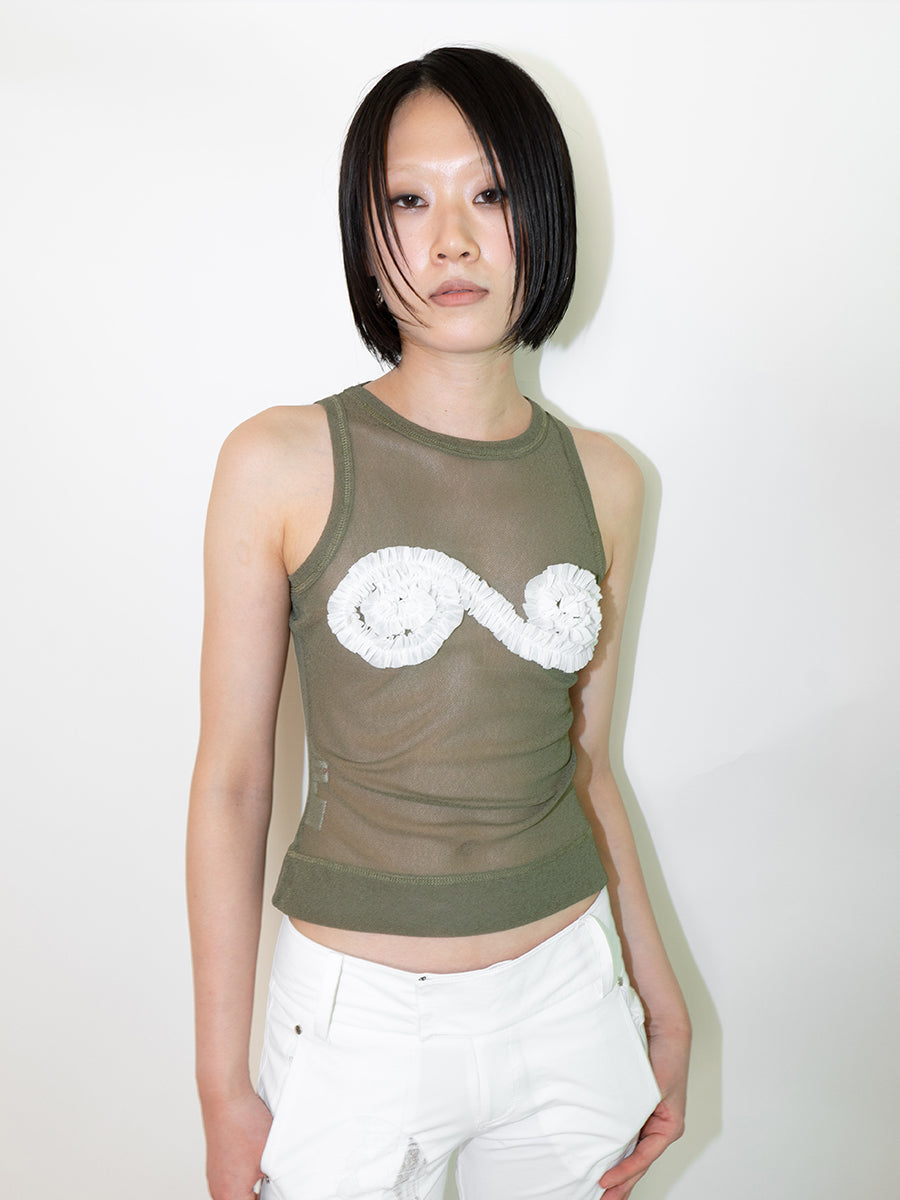 SOFT SERVE TOP- KAKHI GREEN