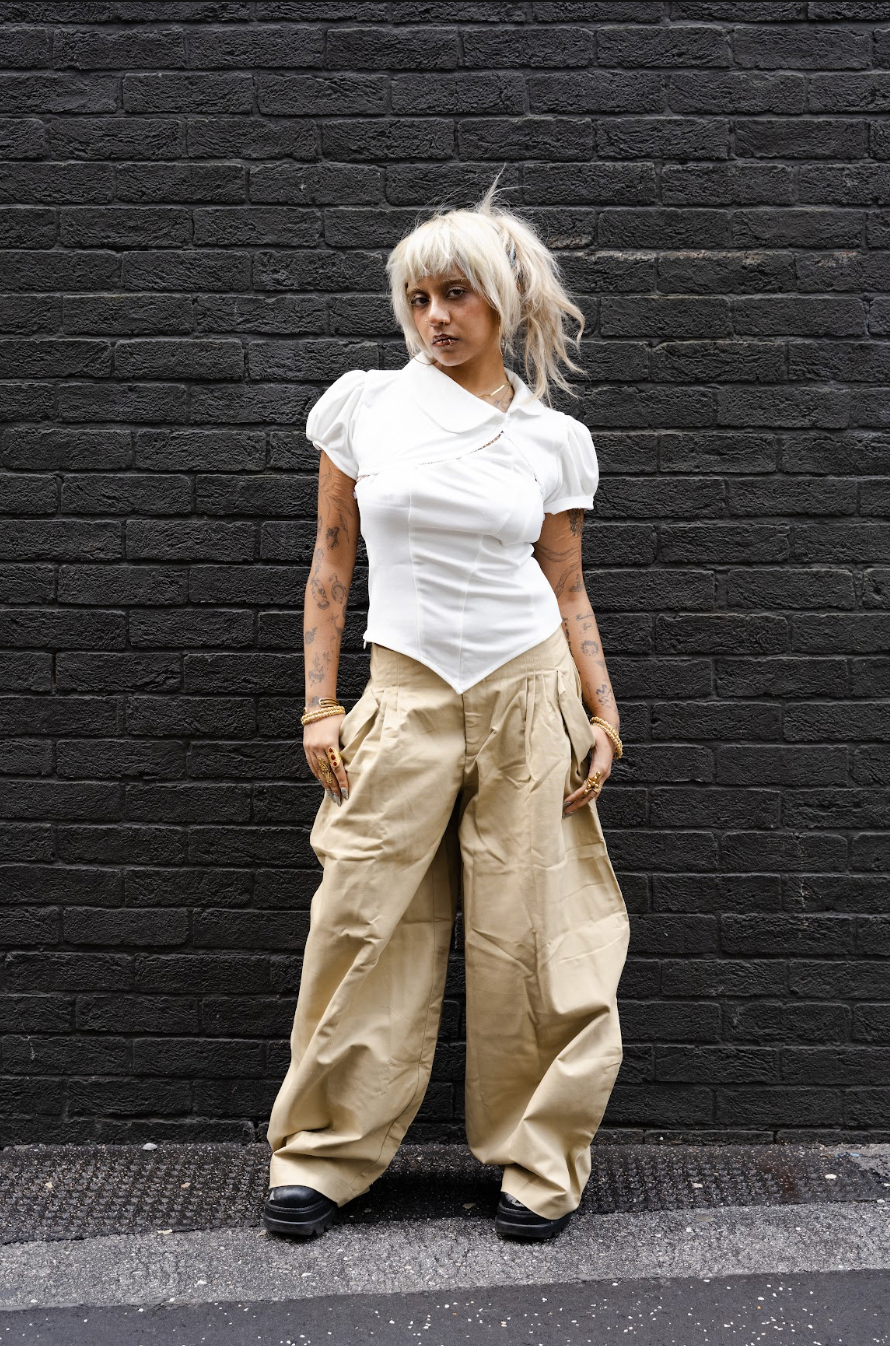 CROISSANT BAGGY PANTS