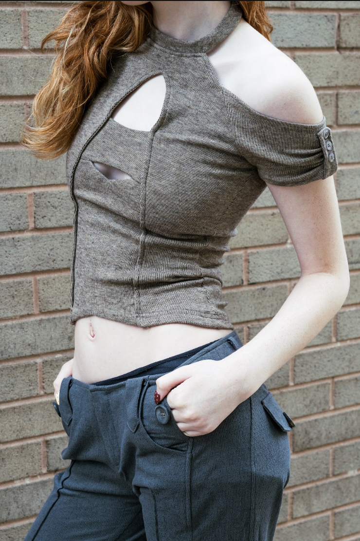 LOBELIA TOP-DARK BROWN