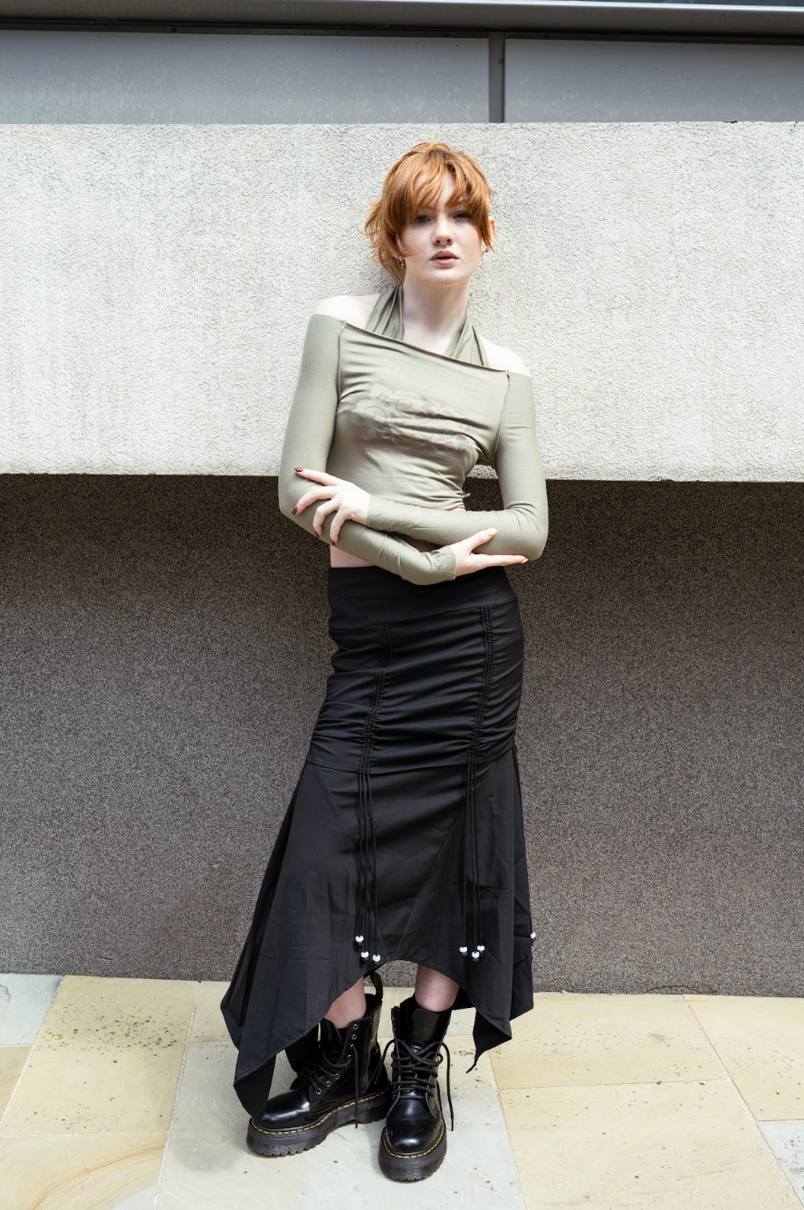 HARLOW SKIRT-BLACK
