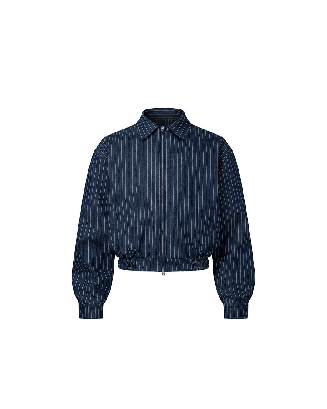 HERITAGE ZIP JACKET- BLUE PINSTRIPE