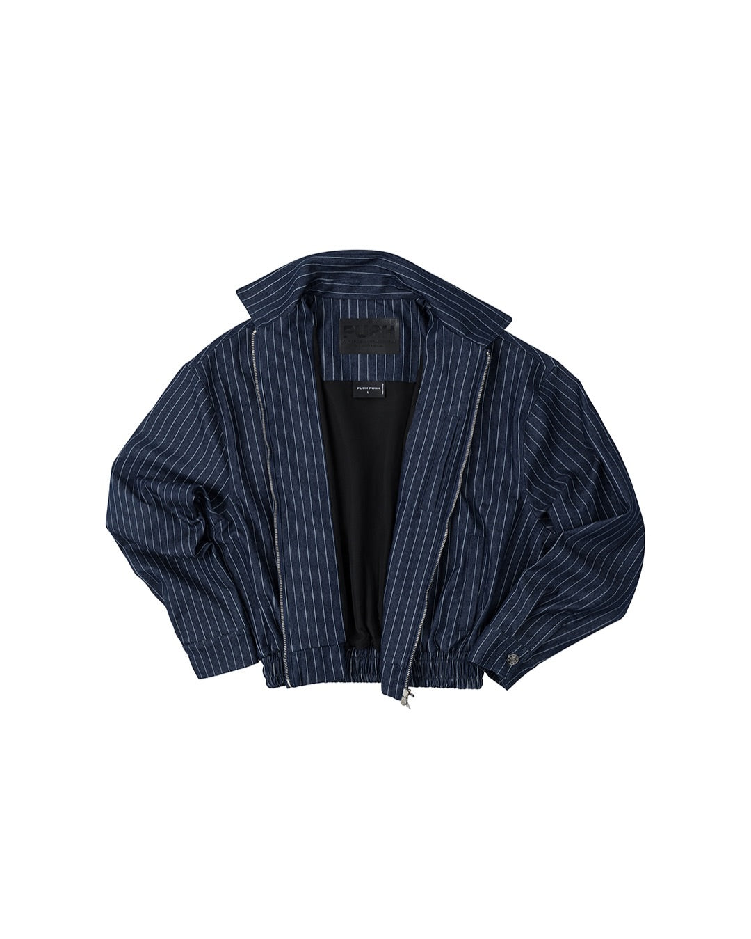 HERITAGE ZIP JACKET- BLUE PINSTRIPE