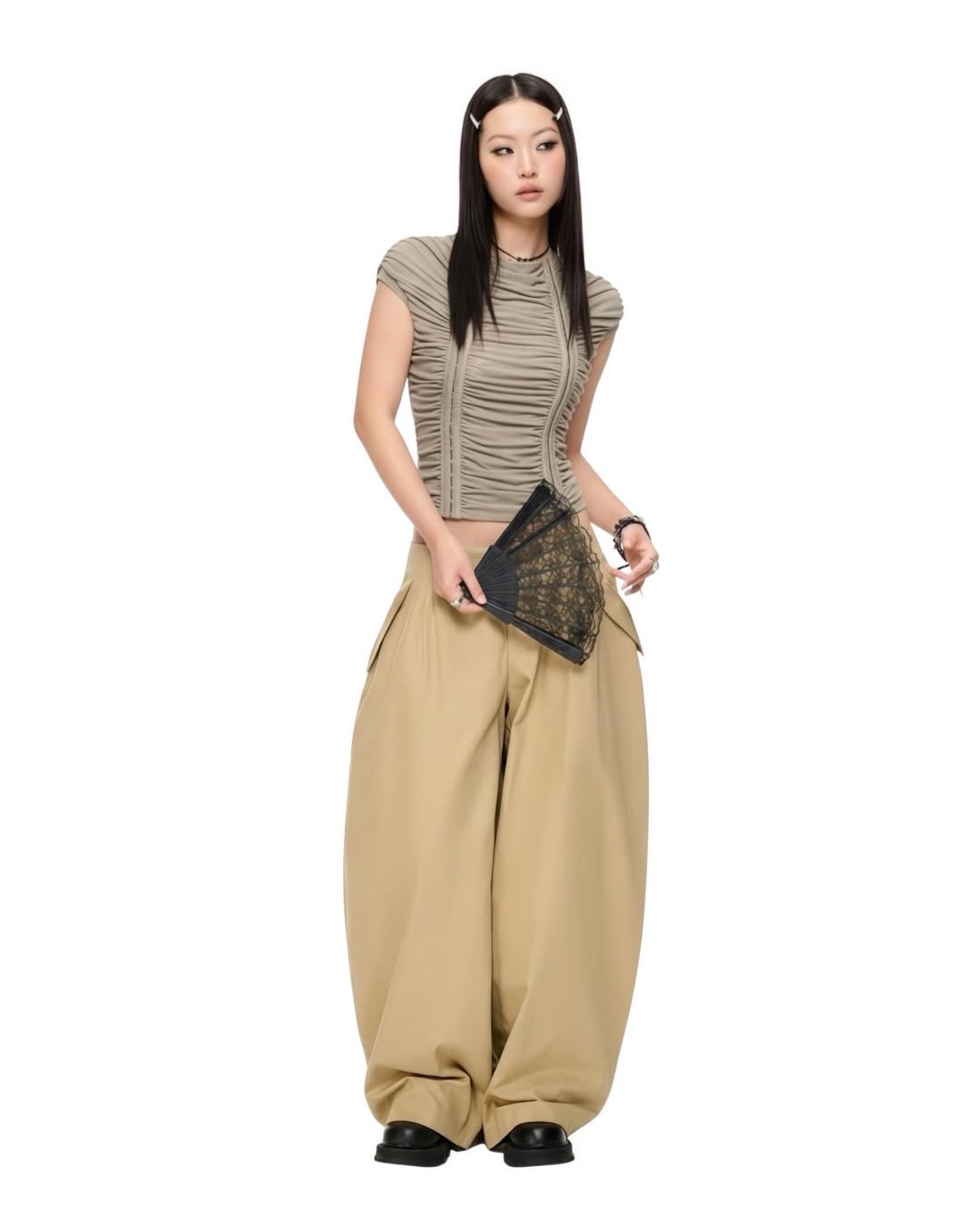 CROISSANT BAGGY PANTS