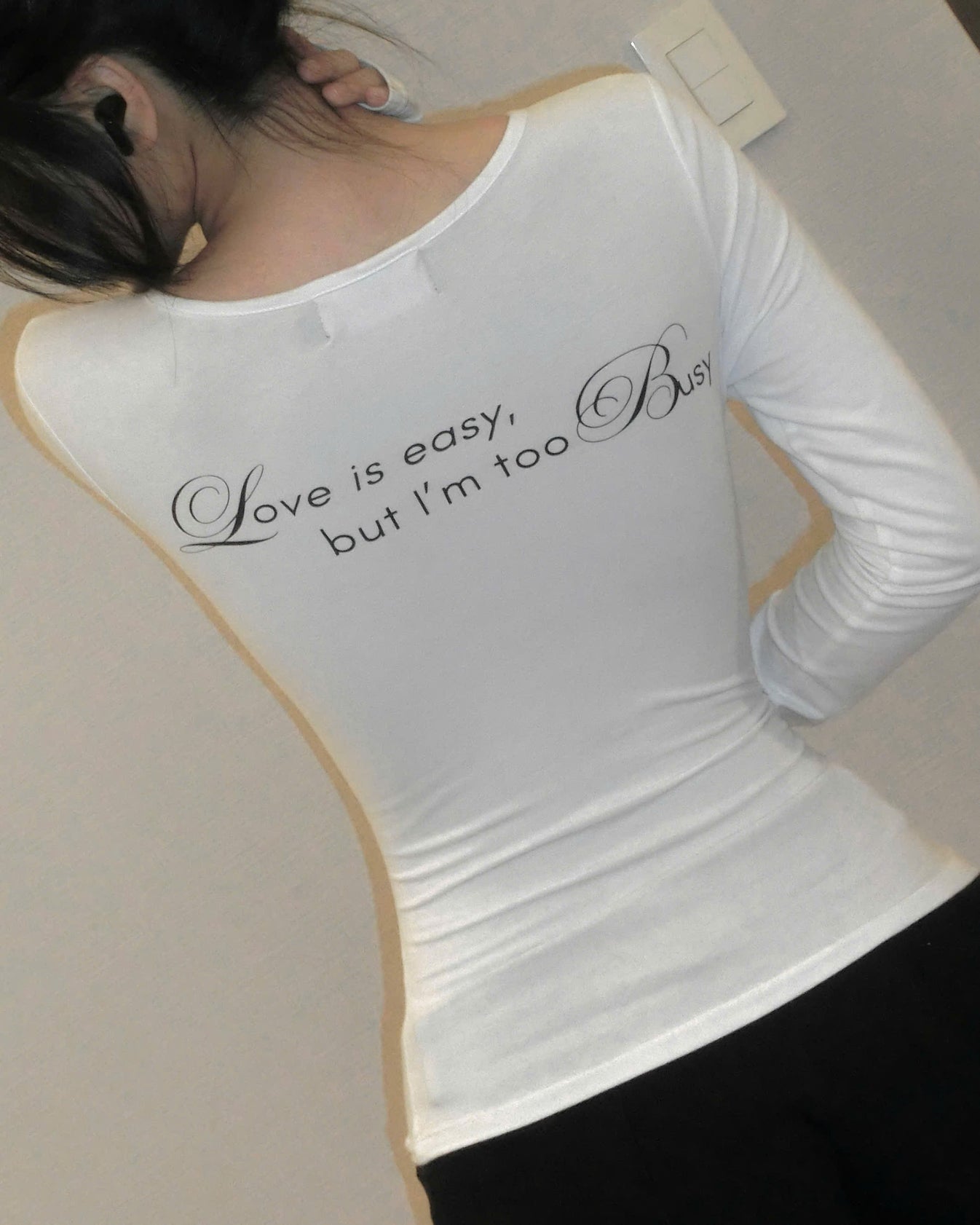 "EZBUSY" LONG SLEEVE SHIRT